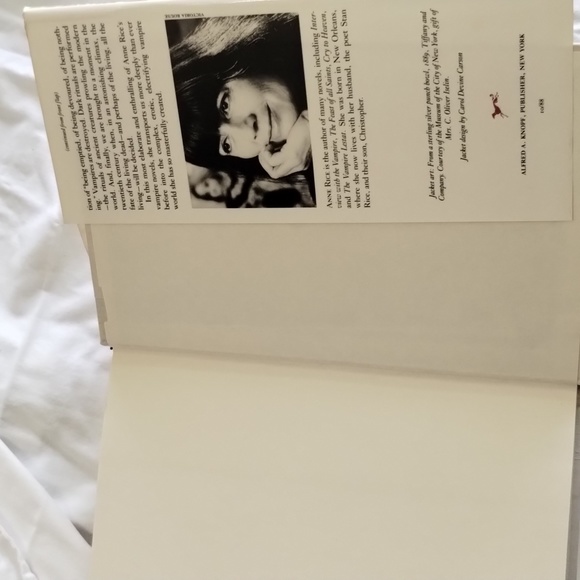 1st Edition Vampire Chronicles Ser.: The Queen of the Damned by Anne Rice 1988 - Picture 8 of 10